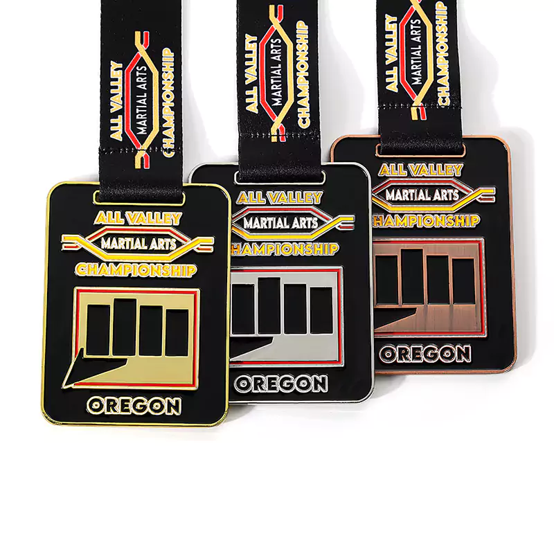 1141-1-boxer-gold-silver-antique-bronze-square-enamel-medal-1